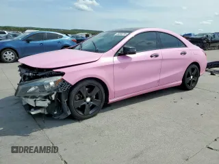 2015 Mercedes-Benz CLA 250 with VIN WDDSJ4EB7FN169876, listed as a Copart auction lot 50590795 with 87,451 mi miles and Salvage Title. Bid and sale history available at DreamBid. Image 1.