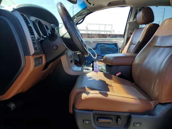 2017 Toyota Sequoia Platinum with VIN 5TDDY5G12HS153056, listed as a Copart auction lot 50099625 with 55,379 mi miles and Salvage Title. Bid and sale history available at carsss.com. Image 7.