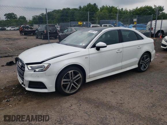 2017 Audi A3 Premium Plus with VIN WAUJ8GFF0H1029924, listed as a Copart auction lot 64680674 with 75,470 mi miles and Salvage Title. Bid and sale history available at DreamBid. Image 1.