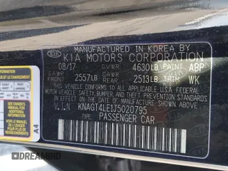 2018 Kia Optima Hybrid Premium with VIN KNAGT4LE1J5020795, listed as a Copart auction lot 64109534 with 112,941 mi miles and Salvage Title. Bid and sale history available at carsss.com. Image 10.