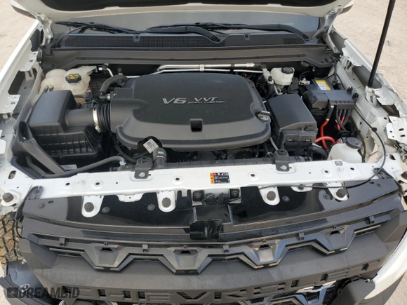 2021 Chevrolet Colorado 4WD ZR2 with VIN 1GCGTEEN8M1285957, listed as a Copart auction lot 44404555 with 55,615 mi miles and Salvage Title. Bid and sale history available at carsss.com. Image 11.