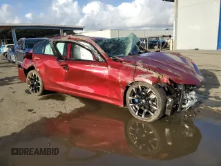 2025 BMW 3 Series 330i xDrive with VIN 3MW89CW06S8F00042, listed as a Copart auction lot 87093044 with 0 mi miles and Salvage Title. Bid and sale history available at carsss.com. Image 4.