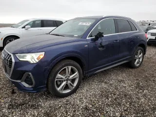 2023 Audi Q3 S line Premium Plus with VIN WA1EECF3XP1031054, listed as a Copart auction lot 45371675 with 23,395 mi miles and Salvage Title. Bid and sale history available at carsss.com. Image 1.