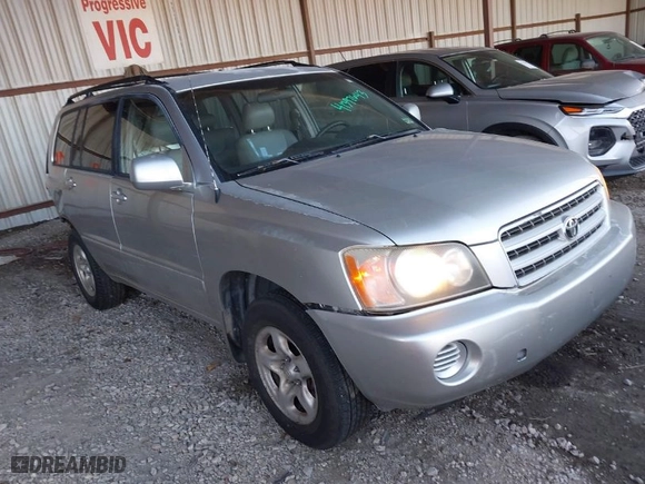 2001 Toyota Highlander with VIN JTEGF21A410019289, listed as a IAAI auction lot 41397643 with 187,882 mi miles. Bid and sale history available at carsss.com. Image 1.
