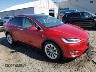 2019 Tesla Model X 75D with VIN 5YJXCBE20KF151193, listed as a Copart auction lot 52478715 with 54,638 mi miles and Salvage Title. Bid and sale history available at carsss.com. Image 4.