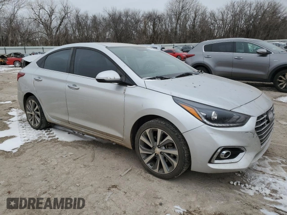 2019 Hyundai Accent Limited with VIN 3KPC34A30KE051741, listed as a Copart auction lot 44817195 with 117,652 mi miles and Salvage Title. Bid and sale history available at carsss.com. Image 4.
