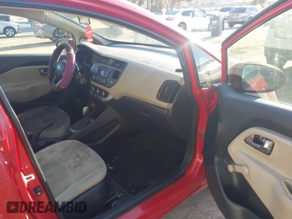 2013 Kia Rio LX with VIN KNADM4A30D6152690, listed as a IAAI auction lot 41966042 with 102,572 mi miles. Bid and sale history available at carsss.com. Image 5.