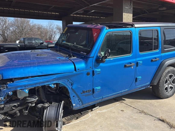 2021 Jeep Wrangler Unlimited Sport with VIN 1C4HJXDN7MW786865, listed as a Copart auction lot 45890995 with Not provided miles and Clean title. Bid and sale history available at DreamBid. Image 2.
