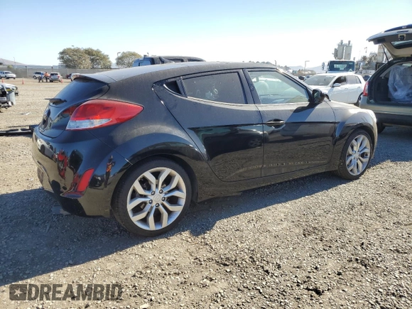 2012 Hyundai Veloster w/Gray Int with VIN KMHTC6AD9CU026260, listed as a Copart auction lot 87858115 with 89,939 mi miles and Salvage title. Bid and sale history available at DreamBid. Image 3.