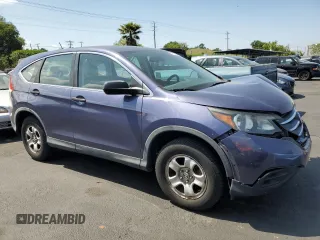 2013 Honda CR-V LX with VIN 3CZRM3H31DG703968, listed as a Copart auction lot 53812955 with 83,679 mi miles and Salvage Title. Bid and sale history available at carsss.com. Image 4.