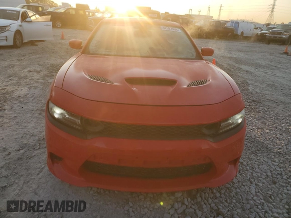 2019 Dodge Charger SRT Hellcat with VIN 2C3CDXL9XKH732885, listed as a Copart auction lot 52597095 with 27,949 mi miles and Salvage Title. Bid and sale history available at DreamBid. Image 5.