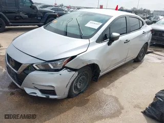2021 Nissan Versa S with VIN 3N1CN8DV9ML925147, listed as a IAAI auction lot 41526337 with 72,495 mi miles. Bid and sale history available at carsss.com. Image 2.