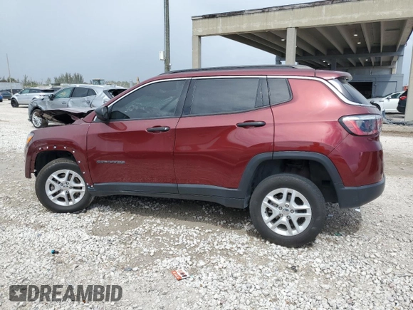 2021 Jeep Compass Freedom with VIN 3C4NJDAB5MT599920, listed as a Copart auction lot 52577865 with 61,963 mi miles and Non Repairable. Bid and sale history available at carsss.com. Image 2.