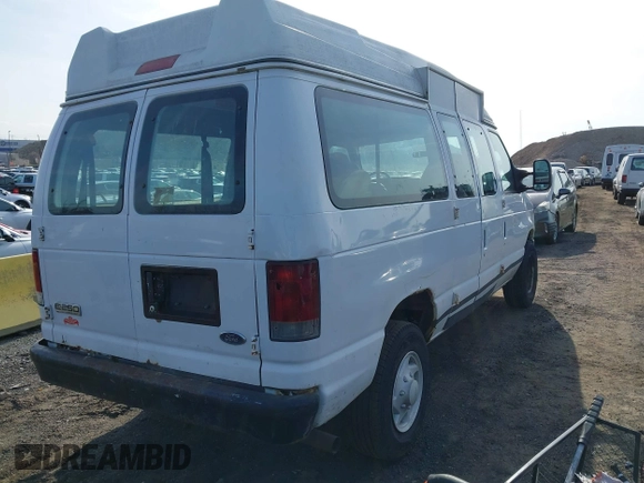 2008 Ford Econoline Cargo Commercial with VIN 1FTNE24L08DA50635, listed as a IAAI auction lot 41784919 with 90,975 mi miles and . Bid and sale history available at DreamBid. Image 4.