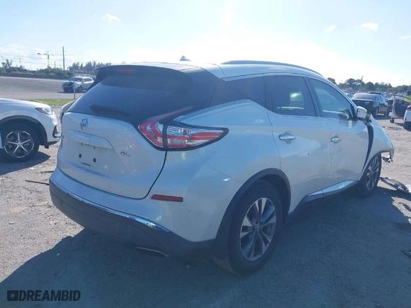 2015 Nissan Murano SL with VIN 5N1AZ2MG6FN275148, listed as a IAAI auction lot 41593777 with 119,132 mi miles. Bid and sale history available at carsss.com. Image 4.