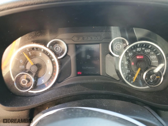 2019 Ram 2500 Tradesman with VIN 3C6UR5CL7KG595607, listed as a Copart auction lot 86700294 with 73,273 mi miles and Salvage Title. Bid and sale history available at carsss.com. Image 9.