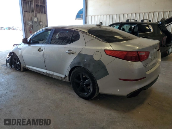 2014 Kia Optima LX with VIN KNAGM4A77E5471110, listed as a Copart auction lot 53179855 with 195,885 mi miles and Salvage Title. Bid and sale history available at carsss.com. Image 2.