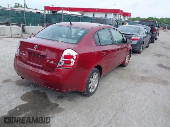 2007 Nissan Sentra 2.0 with VIN 3N1AB61E17L607262, listed as a IAAI auction lot 42191601 with 279,556 mi miles and . Bid and sale history available at DreamBid. Image 4.