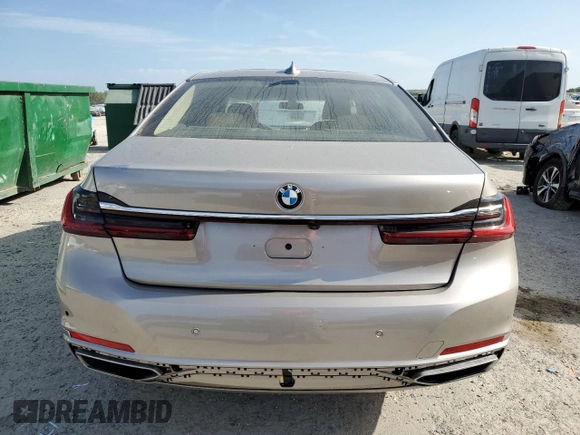 2022 BMW 7 Series 750i xDrive with VIN WBA7U2C08NCK23657, listed as a Copart auction lot 54202285 with 26,532 mi miles and Salvage title. Bid and sale history available at DreamBid. Image 6.