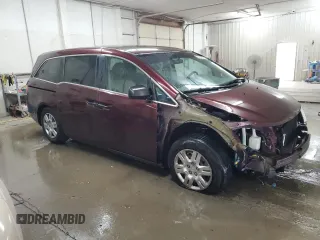 2013 Honda Odyssey LX with VIN 5FNRL5H28DB091849, listed as a Copart auction lot 53563635 with 156,817 mi miles and Salvage Title. Bid and sale history available at carsss.com. Image 4.