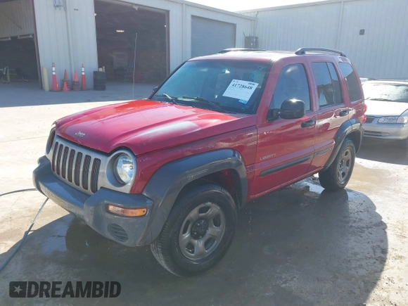 2004 Jeep Liberty Sport with VIN 1J4GL48KX4W108352, listed as a IAAI auction lot 41728648 with 162,132 mi miles. Bid and sale history available at carsss.com. Image 2.