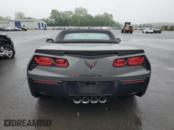 2015 Chevrolet Corvette Z51 2LT with VIN 1G1YK3D71F5117595, listed as a Copart auction lot 56466555 with 66,307 mi miles and Salvage title. Bid and sale history available at DreamBid. Image 6.