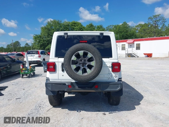2019 Jeep Wrangler Unlimited Sahara with VIN 1C4HJXEG4KW514206, listed as a IAAI auction lot 42247094 with 45,712 mi miles and . Bid and sale history available at DreamBid. Image 16.
