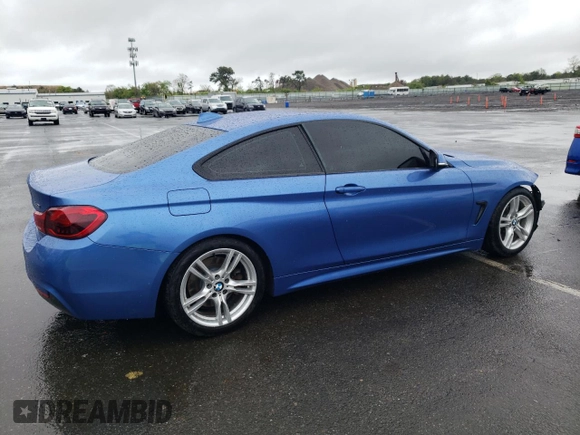 2018 BMW 4 Series 440i xDrive z VIN WBA4W9C53JAB93994, wystawiony jako Copart lot #54963094 z przebiegiem 72 307 mil mil oraz Szkoda całkowita • Salvage title. Historia ofert i sprzedaży dostępna na DreamBid. Obrazek 3.