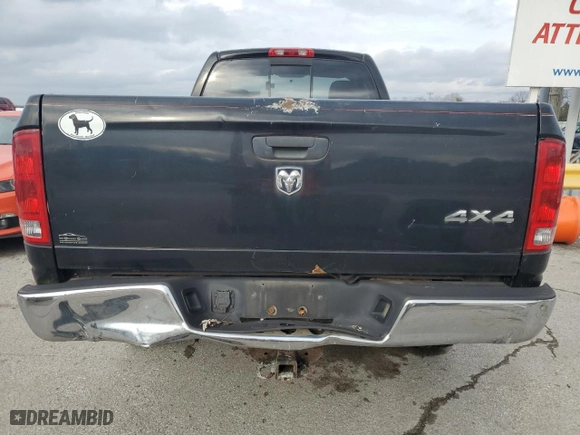 2005 Dodge Ram 1500 SLT with VIN 1D7HU16D55J564323, listed as a Copart auction lot 84401934 with 126,367 mi miles and Salvage Title. Bid and sale history available at carsss.com. Image 6.