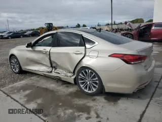 2015 Hyundai Genesis 3.8L z VIN KMHGN4JEXFU041783, wystawiony jako Copart lot #54870485 z przebiegiem 142 146 mil mil oraz Szkoda całkowita • Salvage title. Historia ofert i sprzedaży dostępna na DreamBid. Obrazek 2.