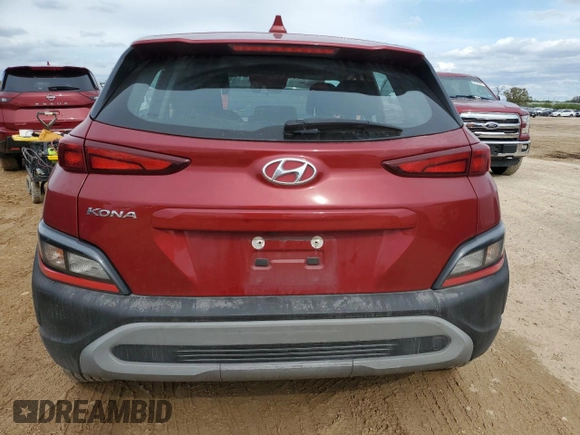 2023 Hyundai Kona SE with VIN KM8K22AB7PU025782, listed as a Copart auction lot 51223745 with 46,854 mi miles and Salvage Title. Bid and sale history available at carsss.com. Image 6.