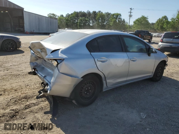 2012 Honda Civic LX with VIN 2HGFB2F52CH555956, listed as a Copart auction lot 53281255 with Not Provided miles and Salvage Title. Bid and sale history available at DreamBid. Image 3.