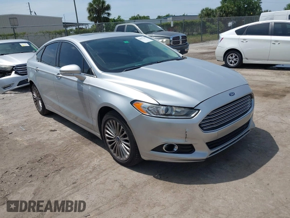 2014 Ford Fusion Titanium with VIN 3FA6P0K99ER358244, listed as a IAAI auction lot 42085703 with 194,626 mi miles. Bid and sale history available at carsss.com. Image 1.