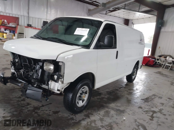 2014 Chevrolet Express Cargo Van with VIN 1GCWGFCA0E1138684, listed as a IAAI auction lot 41796495 with 101,756 mi miles. Bid and sale history available at carsss.com. Image 17.