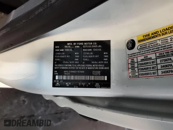2013 Ford Transit Connect XLT with VIN NM0LS7BN6DT157669, listed as a IAAI auction lot 42751035 with 149,399 mi miles and . Bid and sale history available at DreamBid. Image 16.