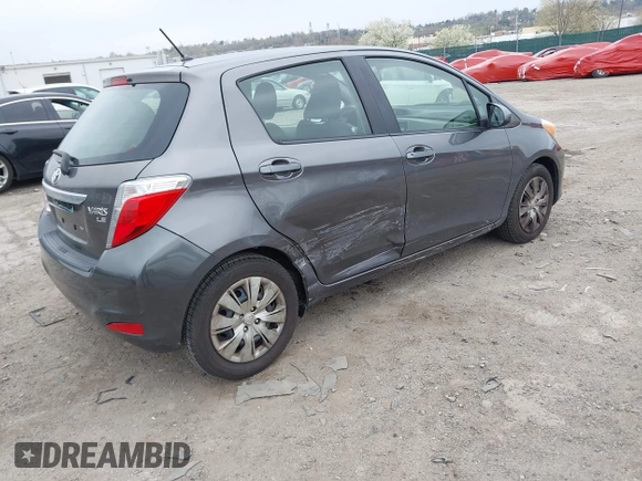 2013 Toyota Yaris L with VIN JTDKTUD30DD563270, listed as a IAAI auction lot 41997725 with 131,663 mi miles. Bid and sale history available at carsss.com. Image 4.