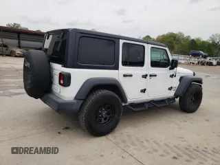 2018 Jeep Wrangler Unlimited Sport S z VIN 1C4HJXDG3JW319844, wystawiony jako Copart lot #48814314 z przebiegiem 33 849 mil mil oraz Szkoda całkowita • Salvage title. Historia ofert i sprzedaży dostępna na DreamBid. Obrazek 3.