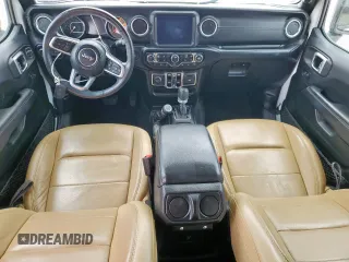 2019 Jeep Wrangler Unlimited Sahara with VIN 1C4HJXEG8KW574005, listed as a Copart auction lot 57794945 with Not provided miles and Salvage title. Bid and sale history available at DreamBid. Image 8.