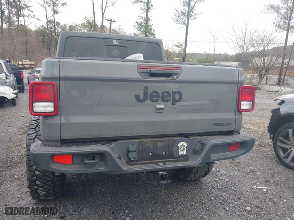 2020 Jeep Gladiator Sport S with VIN 1C6HJTAG6LL198543, listed as a IAAI auction lot 41727556 with 49,647 mi miles. Bid and sale history available at carsss.com. Image 16.