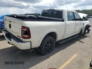 2020 Ram 3500 Laramie with VIN 3C63R3EL4LG219493, listed as a Copart auction lot 57276684 with 0 mi miles and Salvage Title. Bid and sale history available at carsss.com. Image 3.