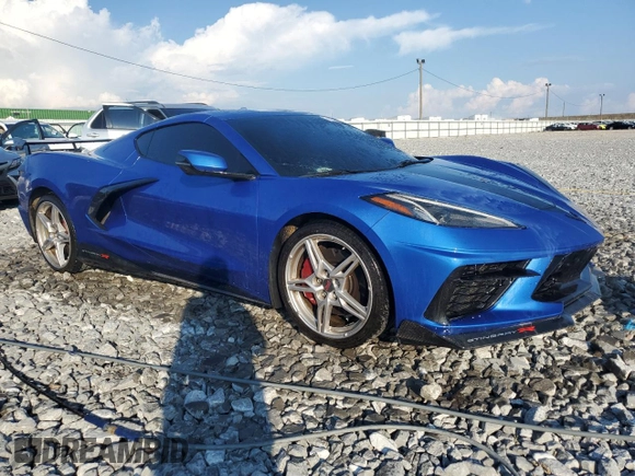 2021 Chevrolet Corvette 2LT with VIN 1G1YB2D4XM5124090, listed as a Copart auction lot 71875884 with 26,749 mi miles and Salvage Title. Bid and sale history available at carsss.com. Image 4.