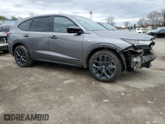 2022 Acura MDX w/A-Spec Package with VIN 5J8YE1H05NL001750, listed as a Copart auction lot 47279985 with 36,846 mi miles and Salvage Title. Bid and sale history available at carsss.com. Image 4.