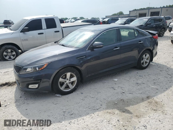 2015 Kia Optima LX with VIN 5XXGM4A76FG446084, listed as a Copart auction lot 60459275 with 91,621 mi miles and Clean title. Bid and sale history available at DreamBid. Image 1.