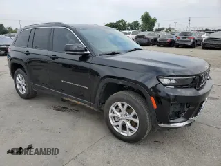 2022 Jeep Grand Cherokee Limited with VIN 1C4RJGBG7N8608386, listed as a Copart auction lot 63645265 with 20,450 mi miles and Salvage title. Bid and sale history available at DreamBid. Image 4.