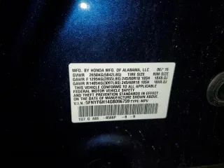 2016 Honda Pilot LX with VIN 5FNYF6H14GB096759, listed as a Copart auction lot 88340035 with 126,275 mi miles and Clean Title. Bid and sale history available at carsss.com. Image 13.