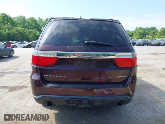 2012 Dodge Durango Citadel with VIN 1C4SDHET1CC275636, listed as a IAAI auction lot 42266742 with 212,030 mi miles and . Bid and sale history available at DreamBid. Image 16.