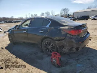 2015 Infiniti Q50 Premium with VIN JN1BV7AR0FM411872, listed as a Copart auction lot 48128495 with 85,556 mi miles and Salvage Title. Bid and sale history available at carsss.com. Image 2.