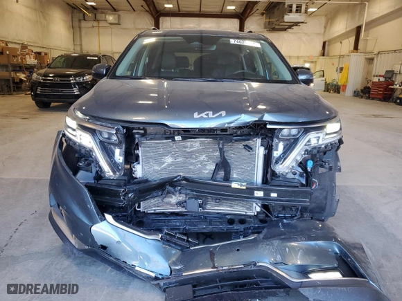 2023 Kia Carnival SX Prestige with VIN KNDNE5H37P6208502, listed as a Copart auction lot 74029204 with 14,183 mi miles and Salvage Title. Bid and sale history available at carsss.com. Image 5.