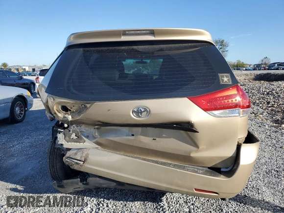 2011 Toyota Sienna with VIN 5TDZK3DC9BS061970, listed as a Copart auction lot 48081325 with 159,865 mi miles and Salvage Title. Bid and sale history available at carsss.com. Image 6.