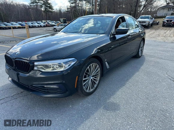2018 BMW 5 Series 530e xDrive with VIN WBAJB1C57JB084929, listed as a Copart auction lot 50735195 with 139,305 mi miles and Clean Title. Bid and sale history available at carsss.com. Image 1.